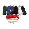 Jacks Cotton Lead Rope with Brass Plated Snap Red 1307RE
